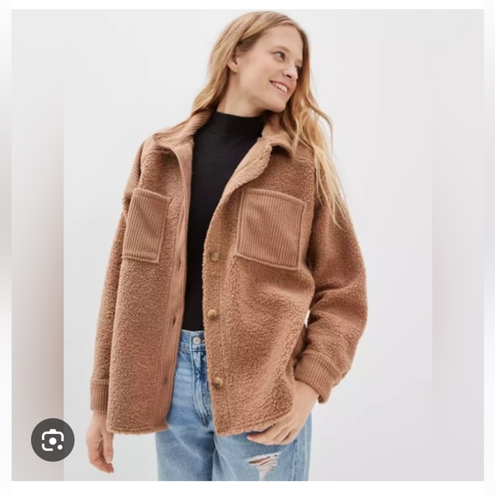 Cozy Brown Sherpa Jacket